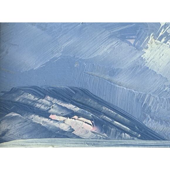 Framed Oil Painting Nautical Boats Impasto Framed Unsigned Docks Mooring Sea Sky - Picture 6 of 16